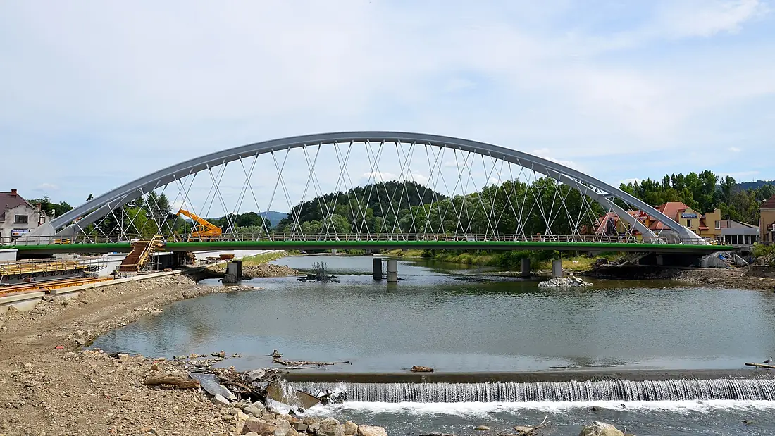 02015 Die Brücke über die Sola, Żywiec-Saybusch