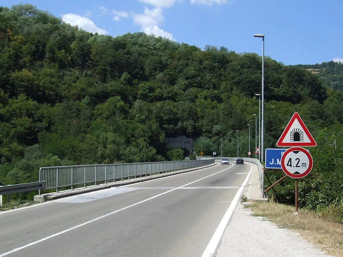 Road nr 1 in Serbia - bridge over South Morava