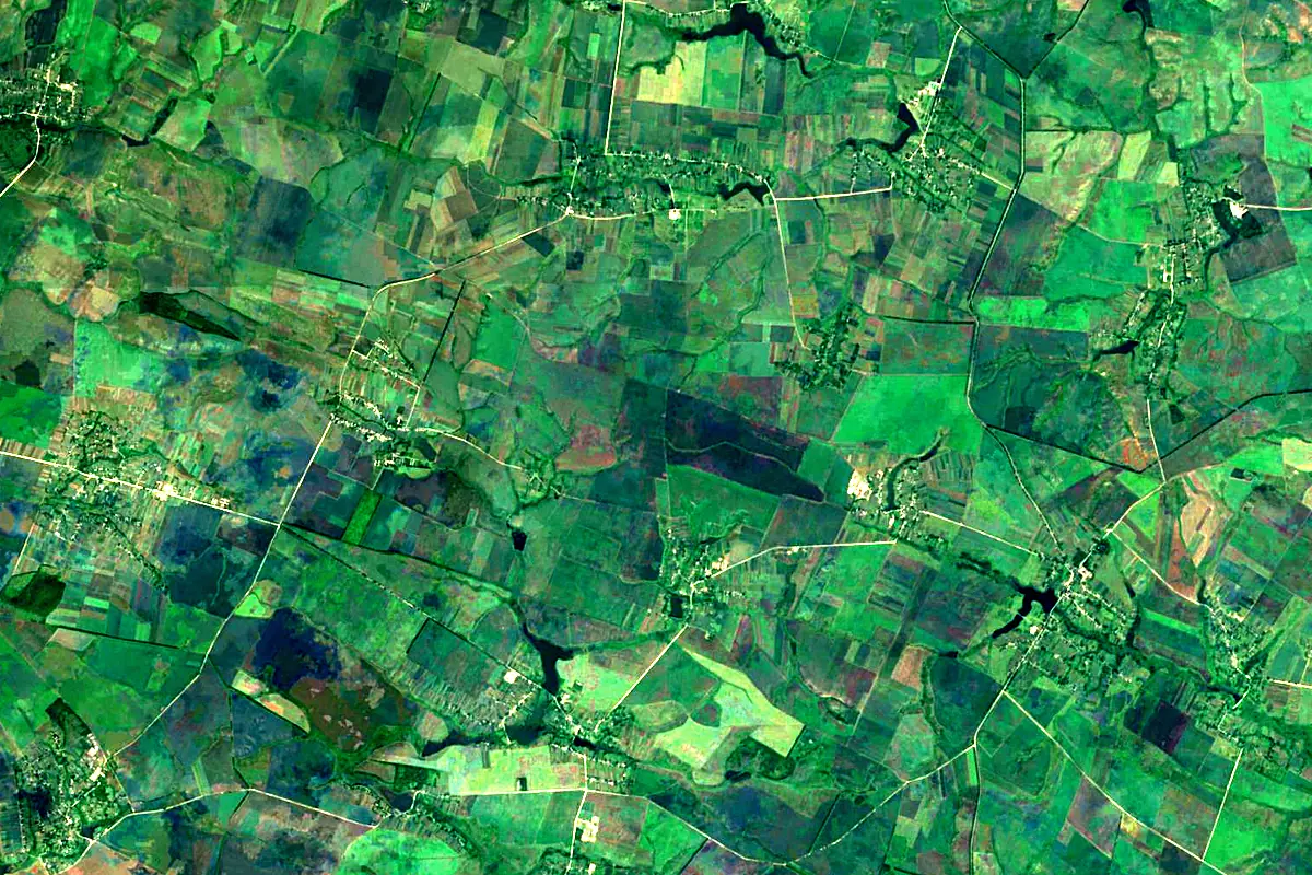 Southern Bug: satellite view of the source