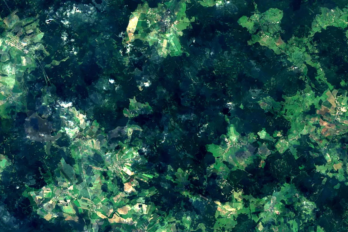 Svratka: satellite view of the source