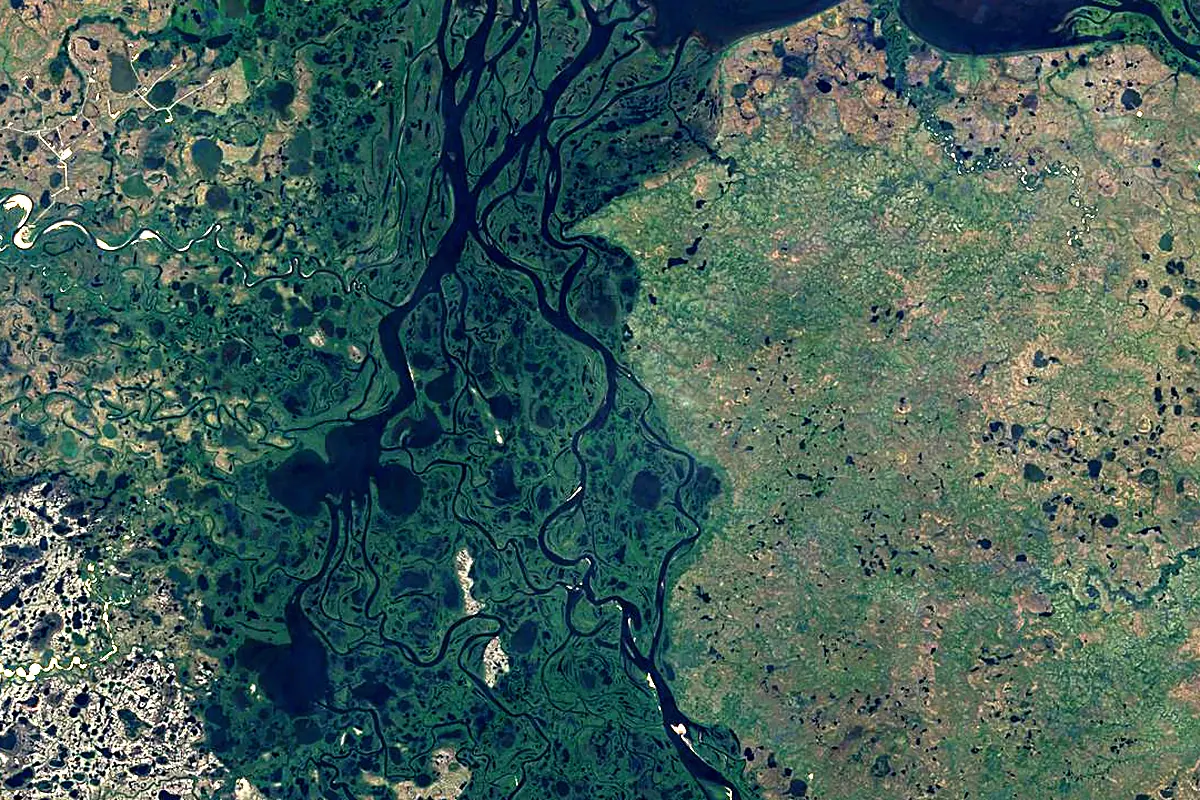 Taz: satellite view of the mouth
