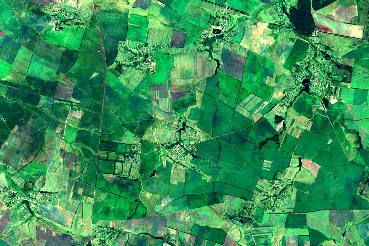 Teteriv: satellite view of the source
