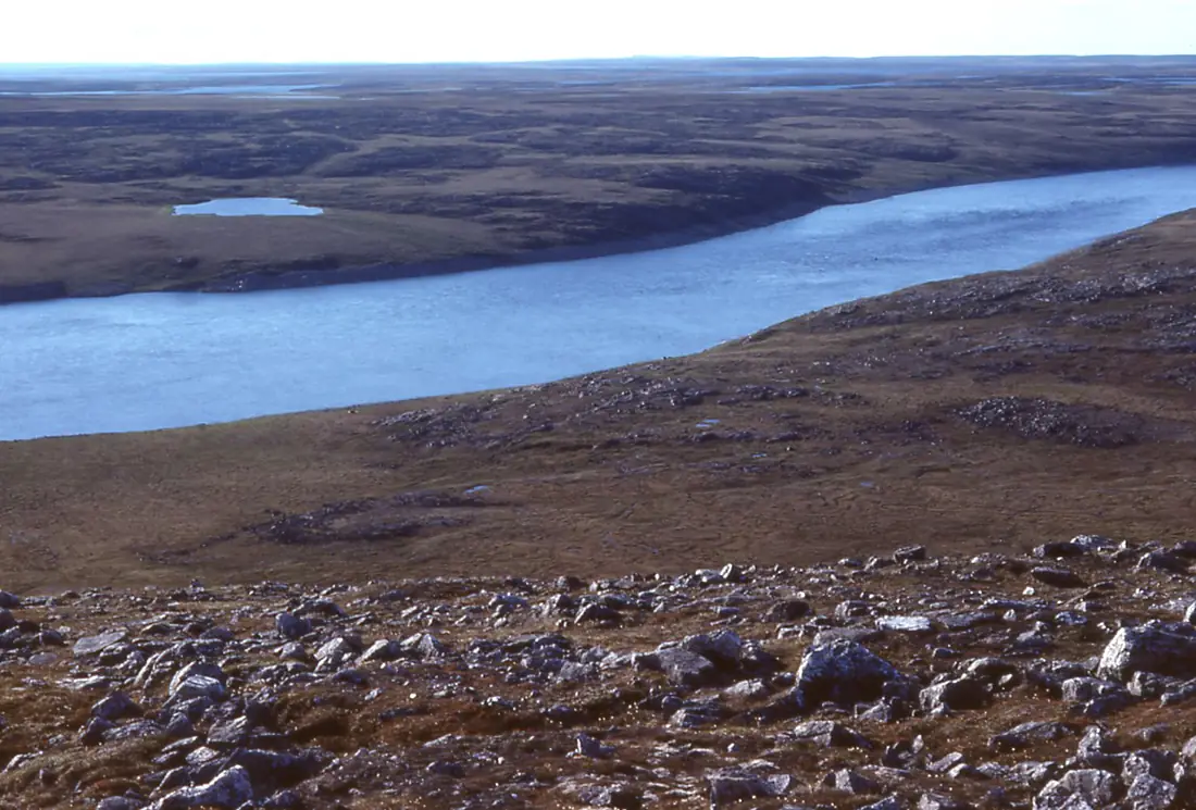 Thelon river from halfway hills