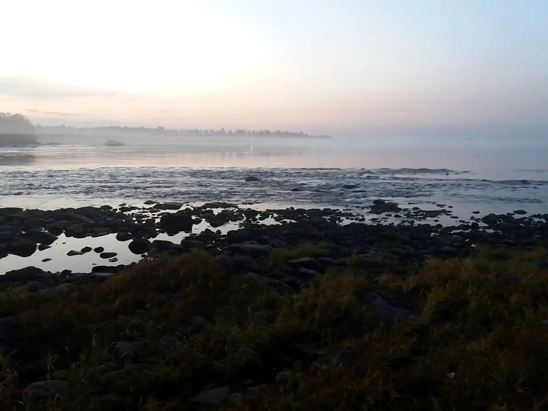 Foggy Torne River in Tornio 20200928 002