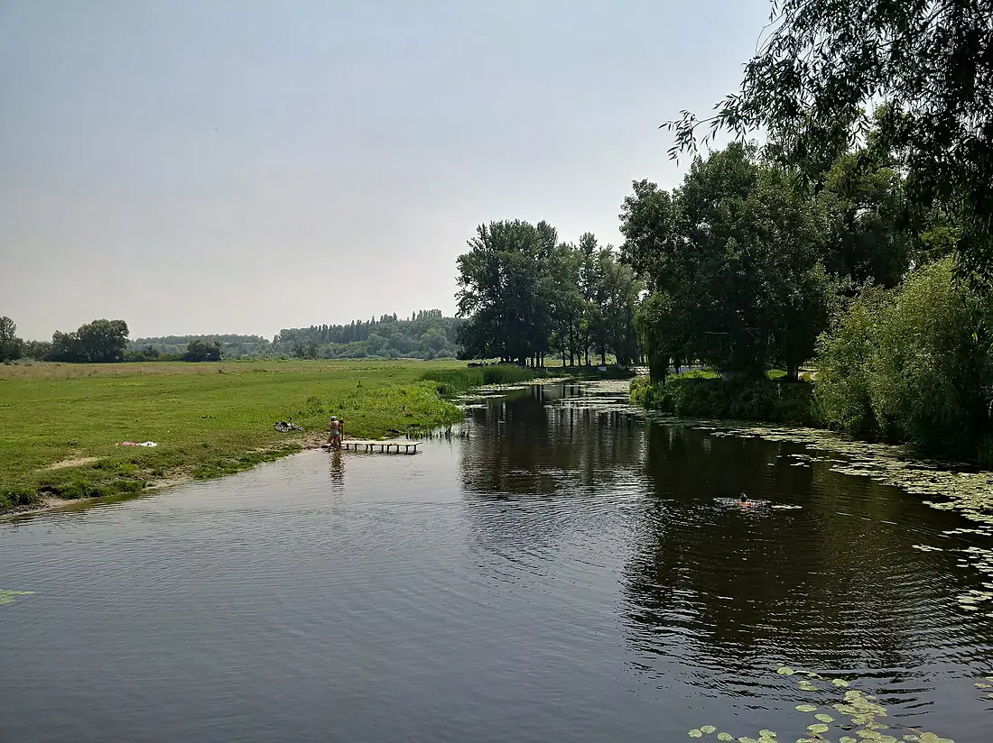 Beach on River Trubizh in Pereiaslav-Khmelnytskyi