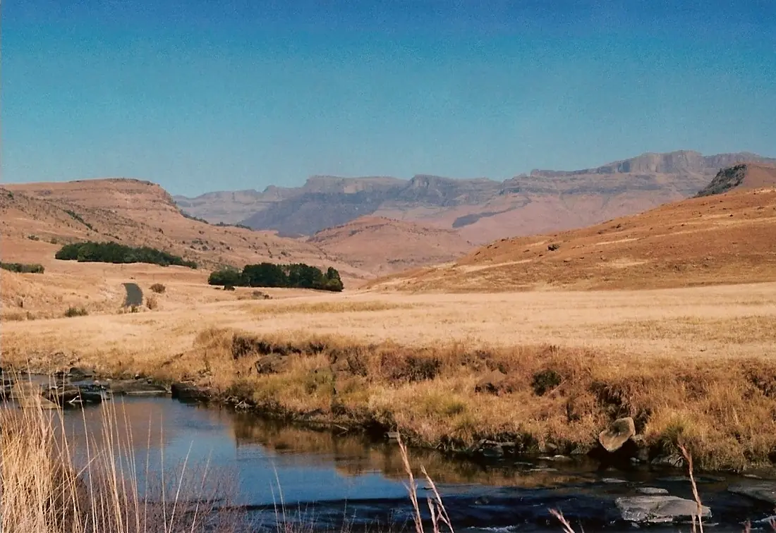 Drakensberg and Tugela river