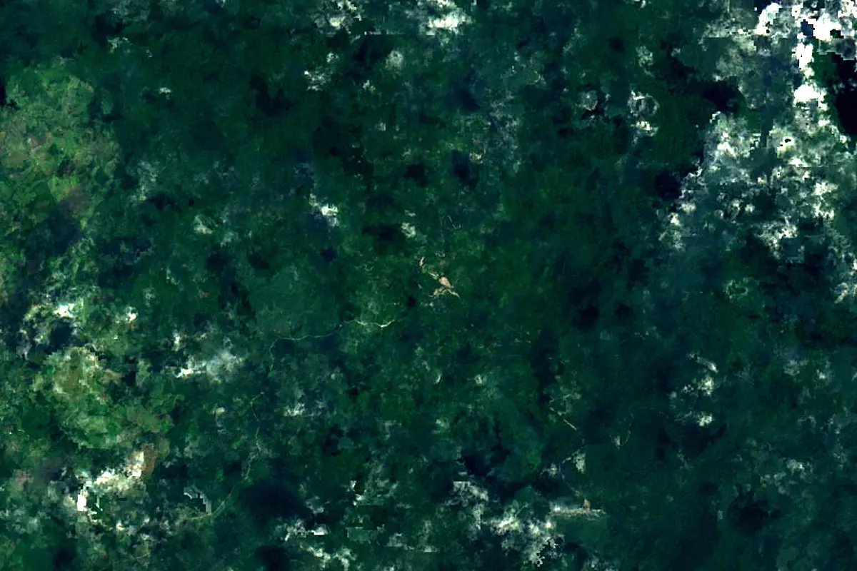 Tuira River: satellite view of the source