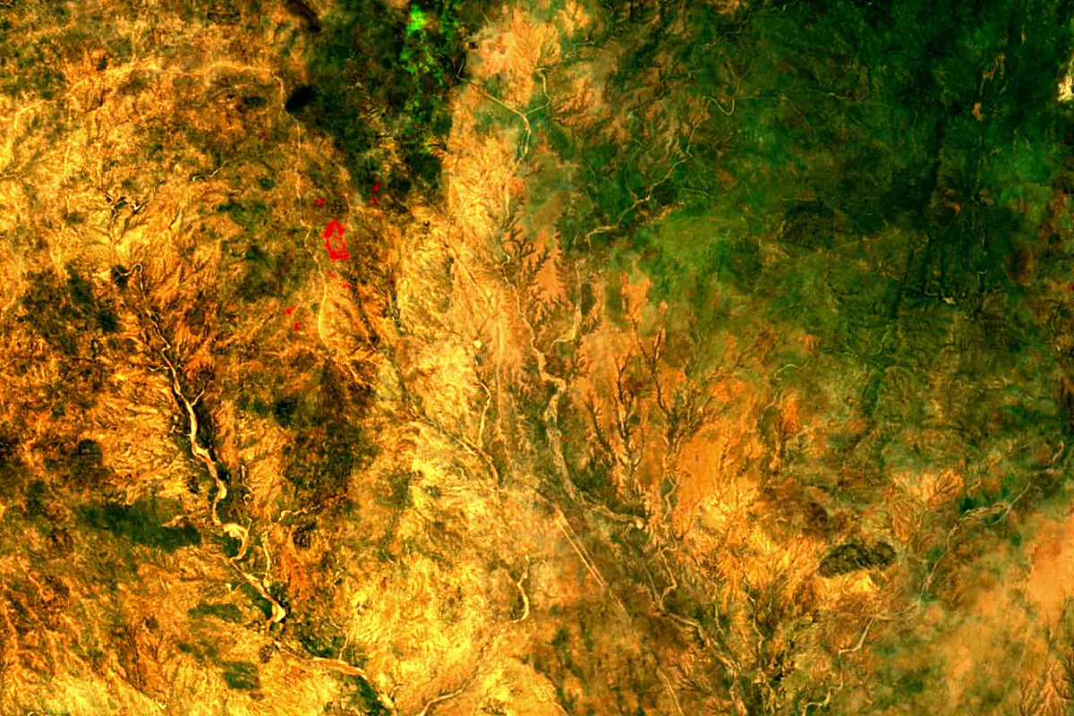 Valley of the Queens: satellite view of the source