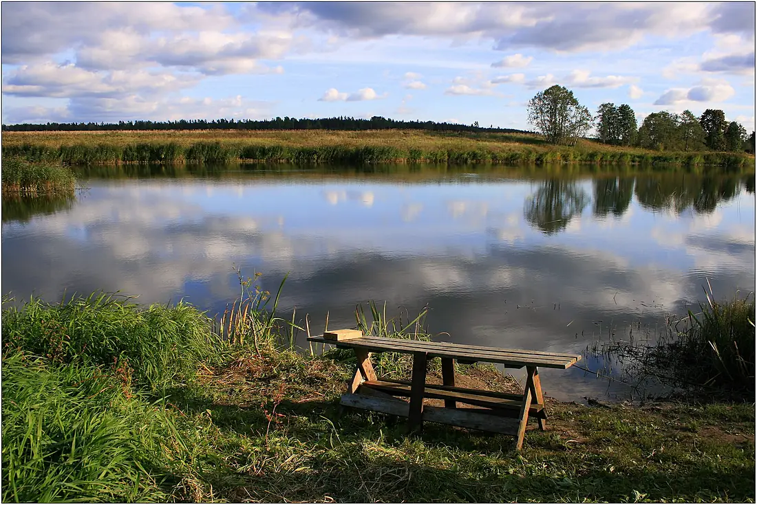 Fishing place on river Venta - panoramio