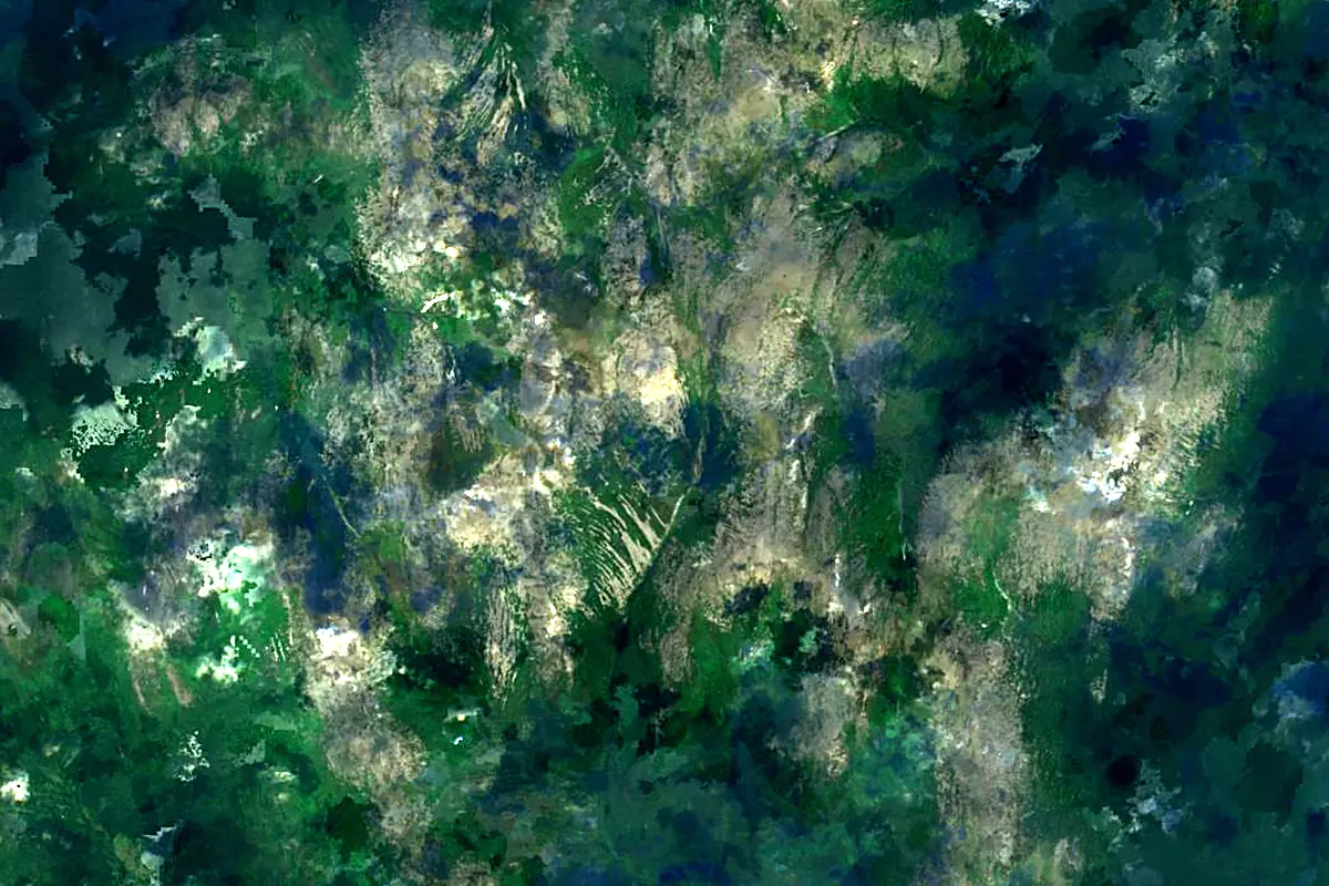 Vishera: satellite view of the source