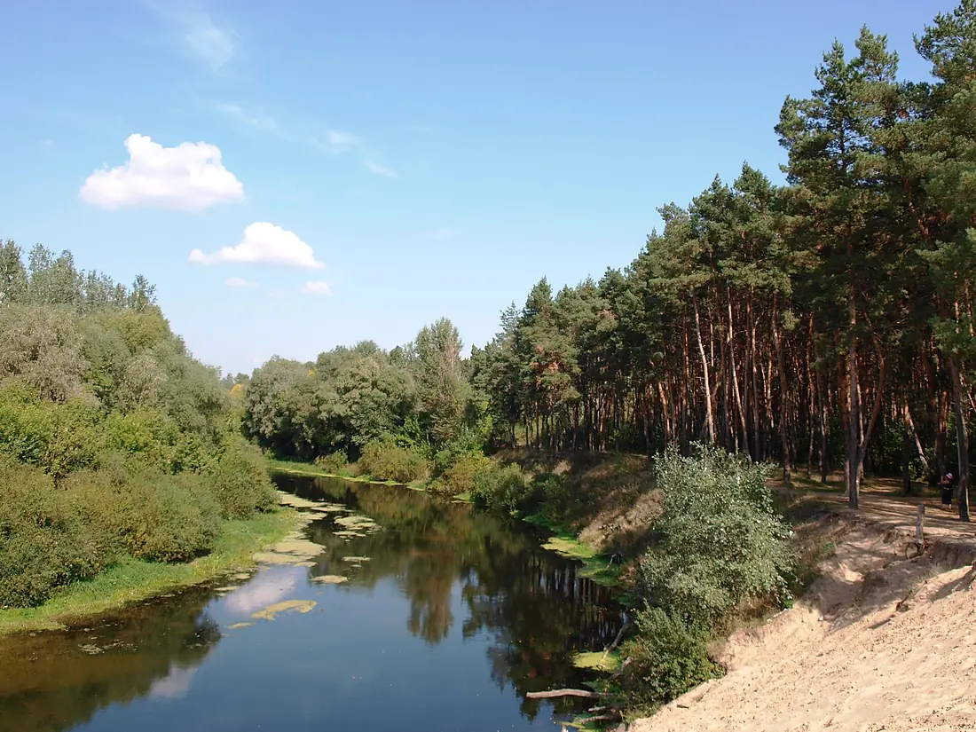 Vorskla River near Nowye Sanzary