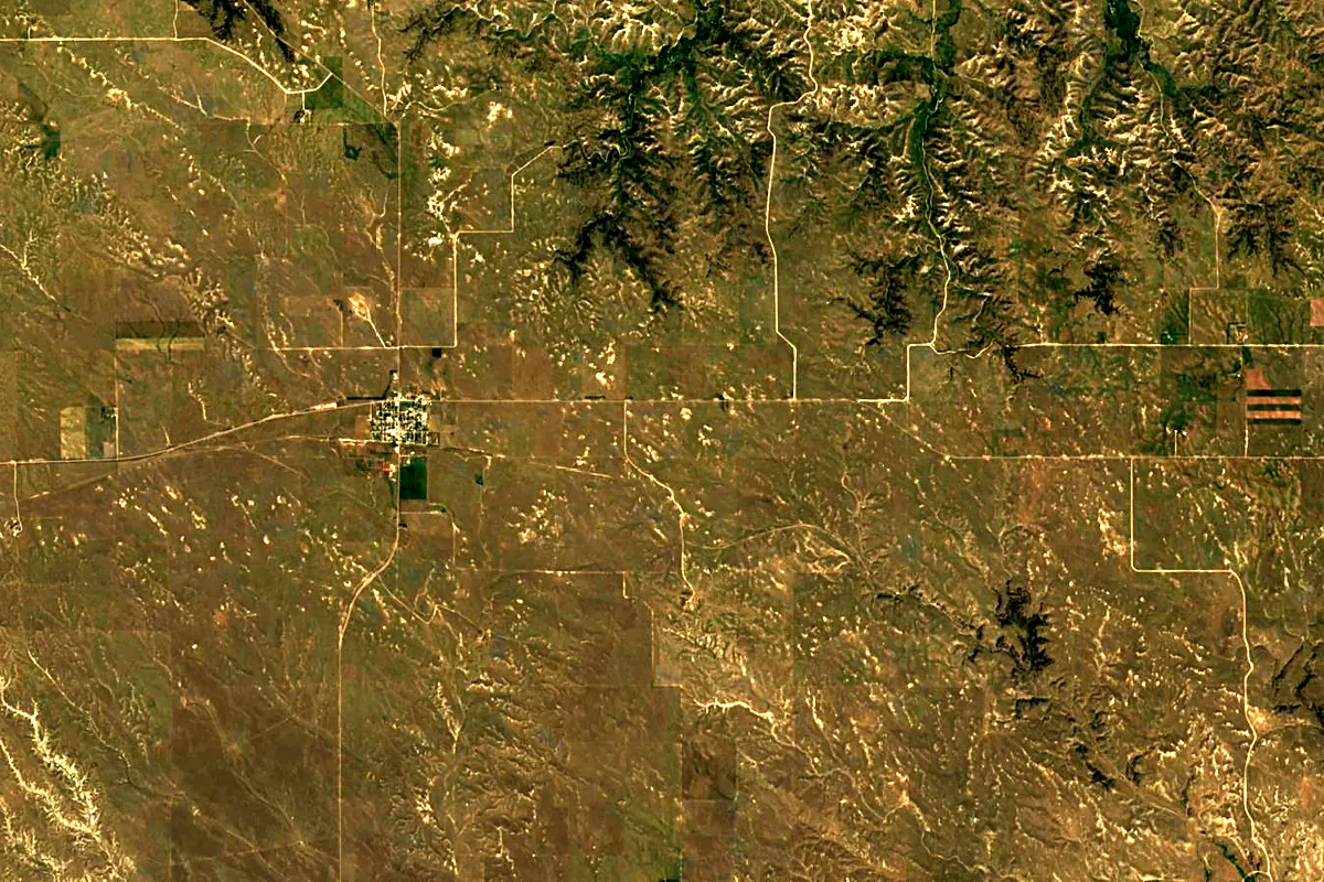 White River: satellite view of the source