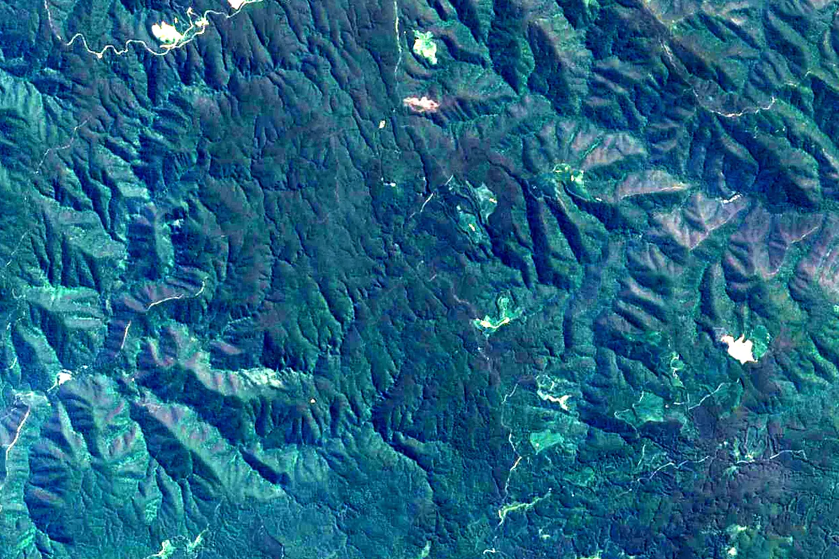 Yarra River: satellite view of the source