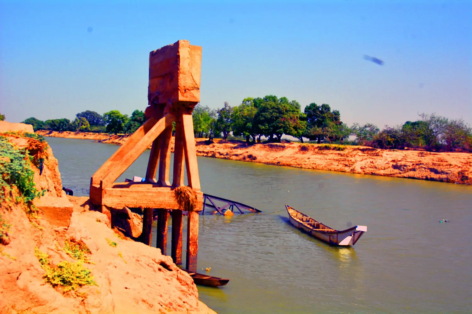 Beautiful boat in River Yobe, Bade town, Gashua