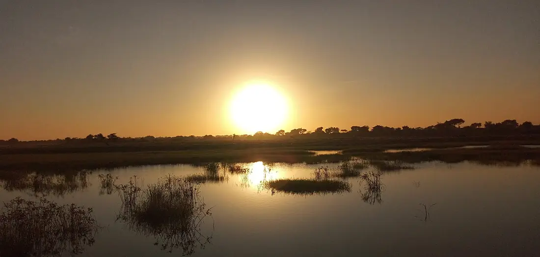 Couché du soleil sur la Komadougou